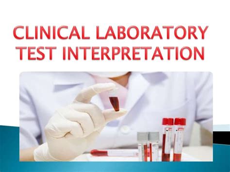 analysis laboratory health|interpretation of clinical laboratory tests.